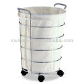 Hotel Washing Storage Bags\Laundry Showerdrape Laundry Basket on wheels